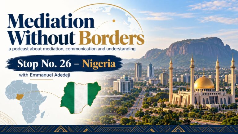 Mediation Without Borders 🌍 – Stop No. 26 in Nigeria 🇳🇬 with Emmanuel Adedeji about Ethics, Education 💻🎓 & AI 3 Mediace bez hranic zastavka c.26 v Nigerii